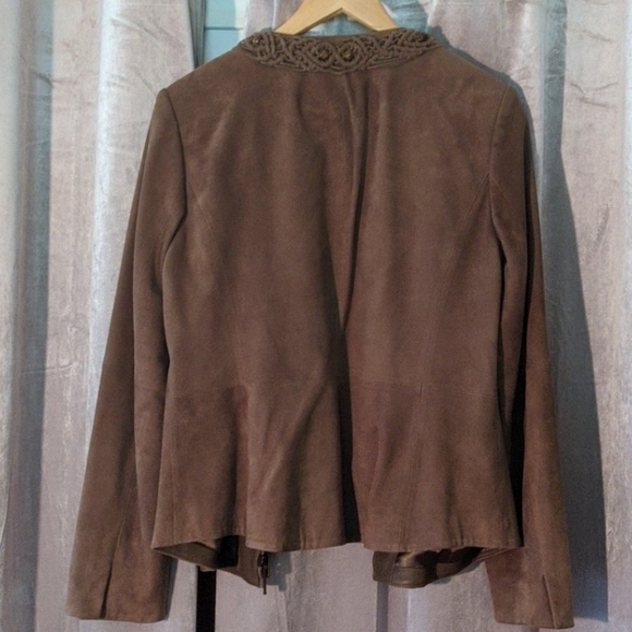DANA BUCHMAN brown suede jacket - Picture 4 of 4